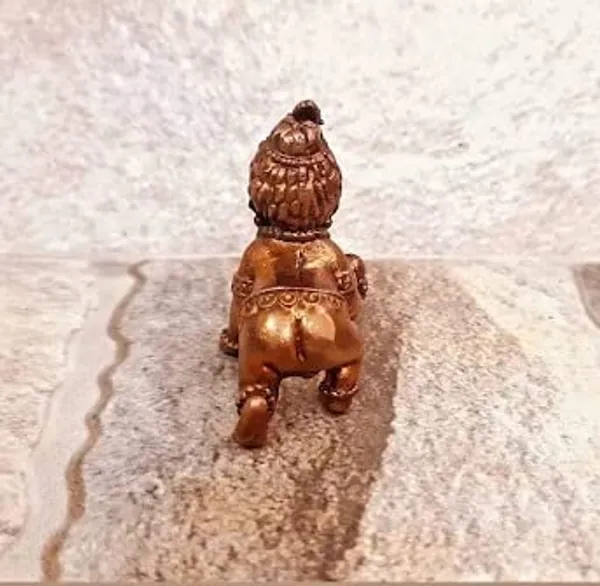 Brownish-Orange_Copper_Idols_India,_1.3_Inches,_Handmade_Bala_Krishna_37G,_Patina_Antique_Finish,_Pack_Of_1_Piece
