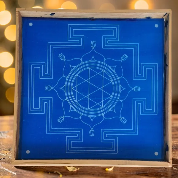 Durga_Mandala_Yantra_Rangoli_Design_Stencil_Wooden_Frame_pack_of_1_piece