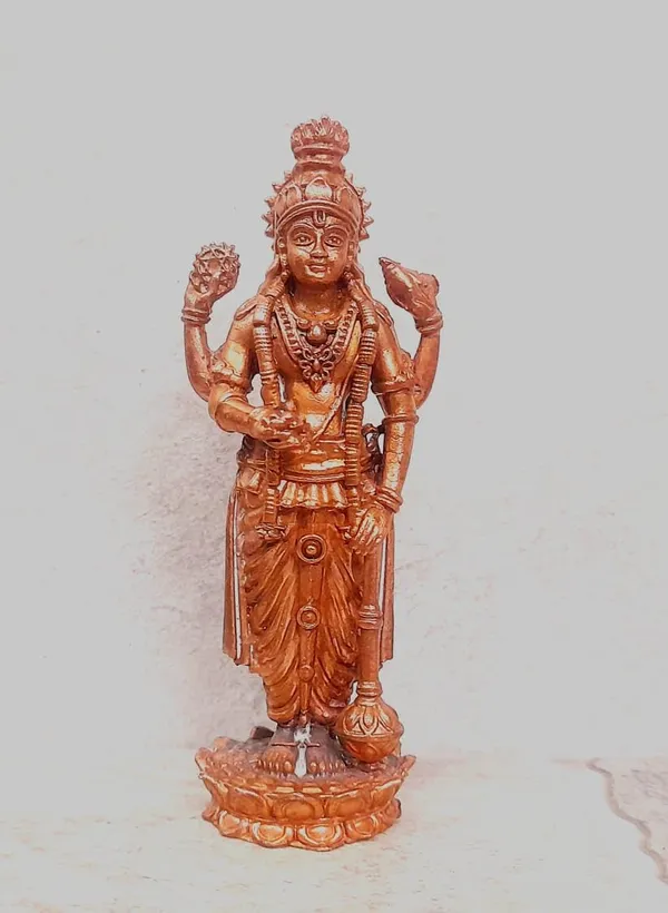 Brown_Copper_Idols_Of_God_Guruvayurappan,_10.5_Cm,_198G_Handmade_Pack_Of_1_Piece