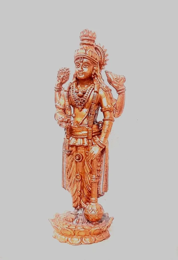 Brown_Copper_Idols_Of_God_Guruvayurappan,_10.5_Cm,_198G_Handmade_Pack_Of_1_Piece