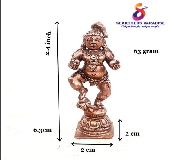 Brownish-Orange_Copper_Idols_India,_2.4_Inches,_Handmade_Krishna_With_Laddu_63_Gram,_Patina_Antique_Finish,_Pack_Of_1_Piece