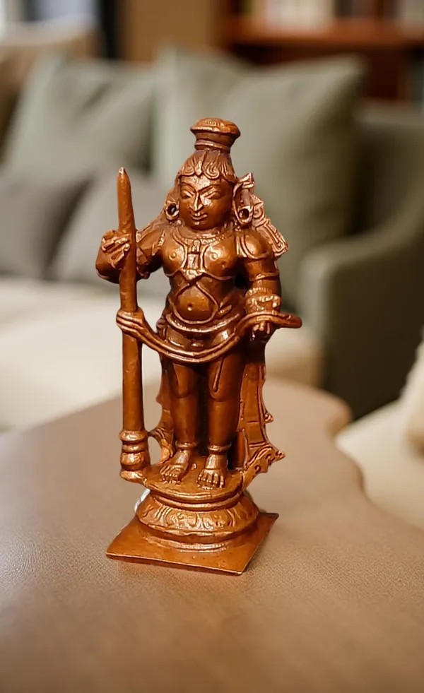 Brownish-Orange_Copper_Idols_India,_3.1_Inches,_Handmade_Udupi_Krishna,_150G,_Patina_Antique_Finish,_Pack_Of_1_Piece