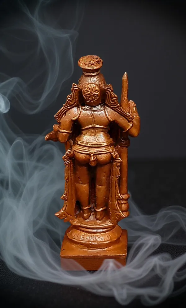 Brownish-Orange_Copper_Idols_India,_3.1_Inches,_Handmade_Udupi_Krishna,_150G,_Patina_Antique_Finish,_Pack_Of_1_Piece