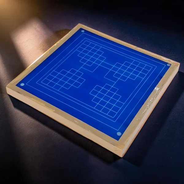 Eka_lingato_bhadra_Mandal_Yantra_Rangoli_Design_Stencil_Wooden_Frame_pack_of_1_piece
