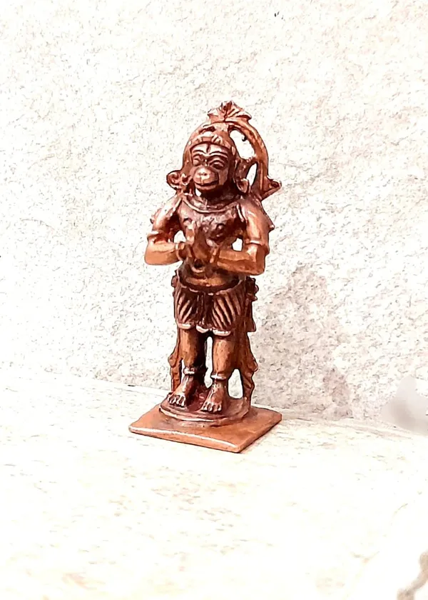 Brown_Copper_Idols_Of_God_Hanuman,_2.1_Inches,_70G,_Hand_Made_Idol,_Pack_Of_1_Piece