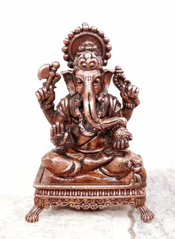 Brownish-Orange_Copper_Idols,_2.4_Inches,_Handmade_Ganesh,_115G,_Patina_Antique_Finish,_Pack_Of_1_Piece