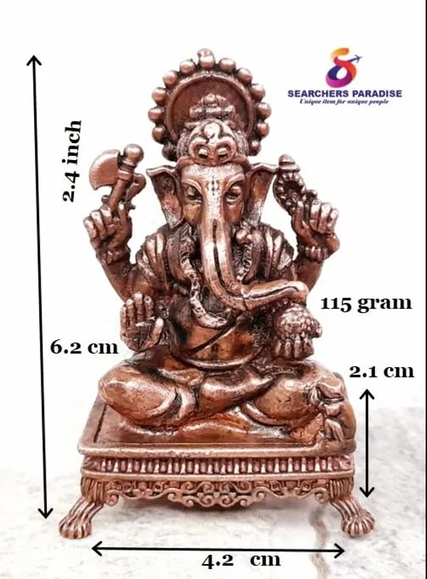 Brownish-Orange_Copper_Idols,_2.4_Inches,_Handmade_Ganesh,_115G,_Patina_Antique_Finish,_Pack_Of_1_Piece