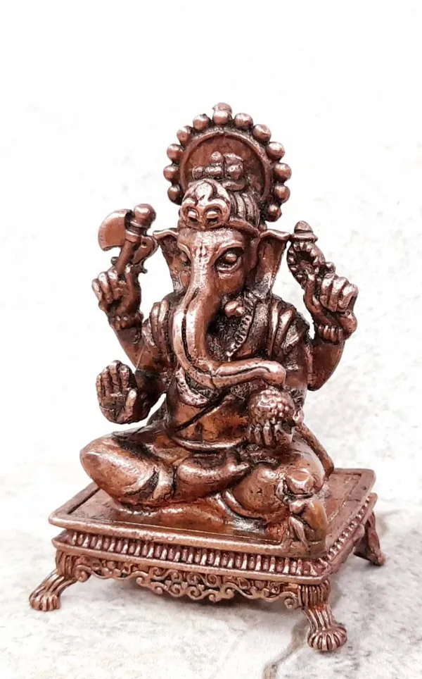 Brownish-Orange_Copper_Idols,_2.4_Inches,_Handmade_Ganesh,_115G,_Patina_Antique_Finish,_Pack_Of_1_Piece