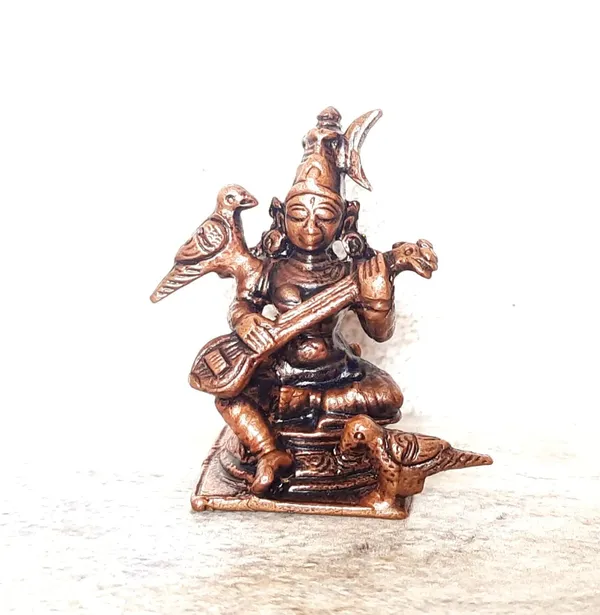 Copper_Searchers_Paradise,_Raja_Mathangi_-1.6Inches_(4.5_Cm)_Height,_50G,_Copper_Idol_Patina_Antique_Finish,_Pack_Of_1_Master_Piece