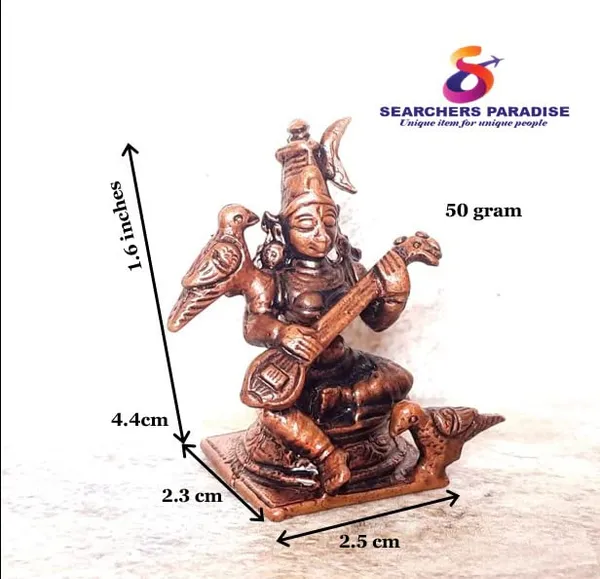 Copper_Searchers_Paradise,_Raja_Mathangi_-1.6Inches_(4.5_Cm)_Height,_50G,_Copper_Idol_Patina_Antique_Finish,_Pack_Of_1_Master_Piece