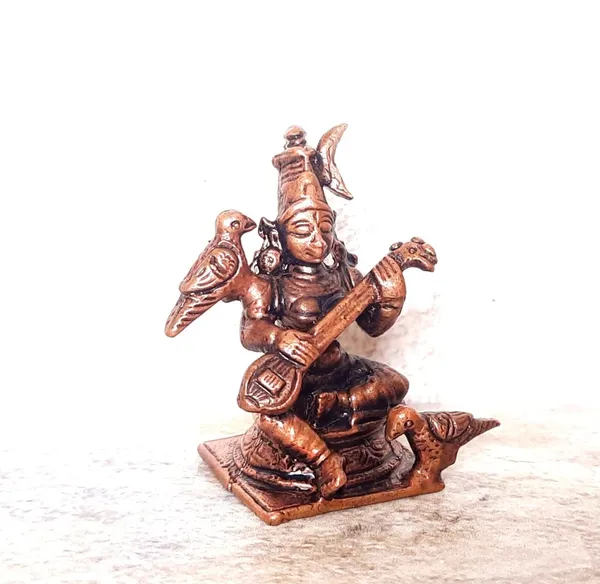 Copper_Searchers_Paradise,_Raja_Mathangi_-1.6Inches_(4.5_Cm)_Height,_50G,_Copper_Idol_Patina_Antique_Finish,_Pack_Of_1_Master_Piece