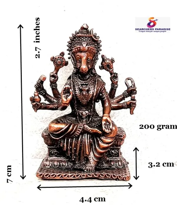 Brown_Copper_God_Varahi,_2.7_Inches,_200G,_Patina_Antique_Finish,_Pack_Of_1_Piece