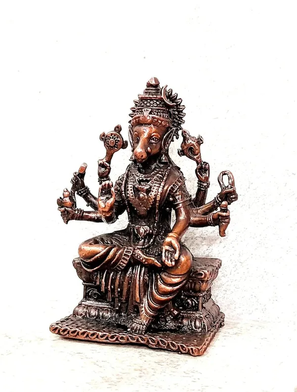 Brown_Copper_God_Varahi,_2.7_Inches,_200G,_Patina_Antique_Finish,_Pack_Of_1_Piece