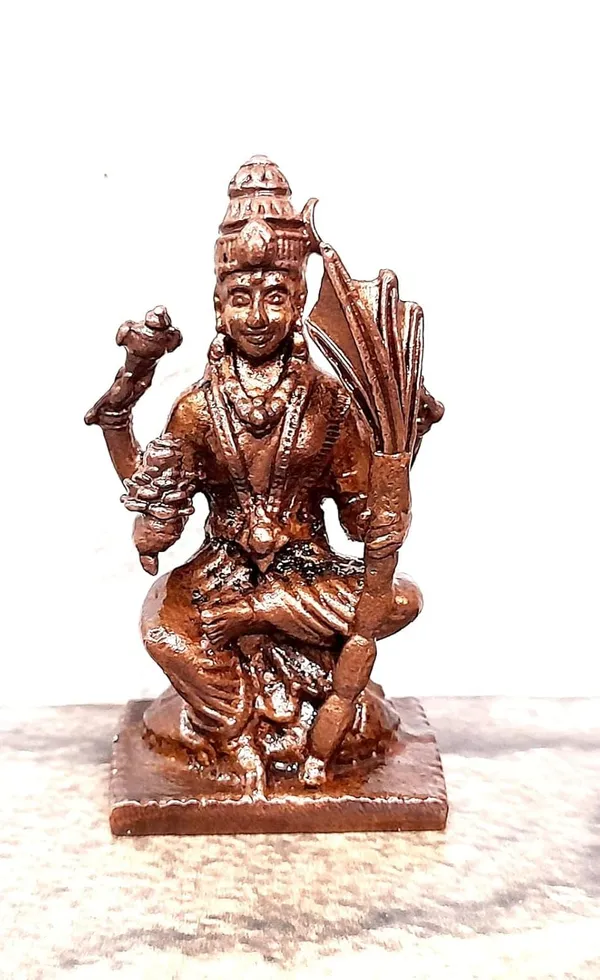 Brown_Copper_God_Idols_Raja_Rajeshwari_I,_1.9_Inches,_85G,_Patina_Antique_Finish,_Pack_Of_1_Piece