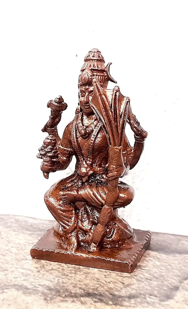 Brown_Copper_God_Idols_Raja_Rajeshwari_I,_1.9_Inches,_85G,_Patina_Antique_Finish,_Pack_Of_1_Piece