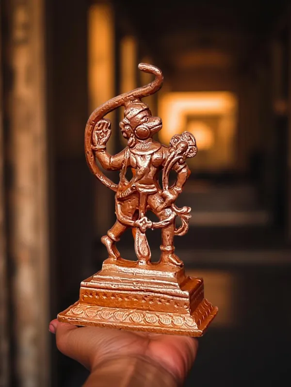 Copper_Idols_India,_2.1_Inches,_Handmade_Little_Hanuman,_36Grams,_Patina_Antique_Finish,_Pack_Of_1_Piece