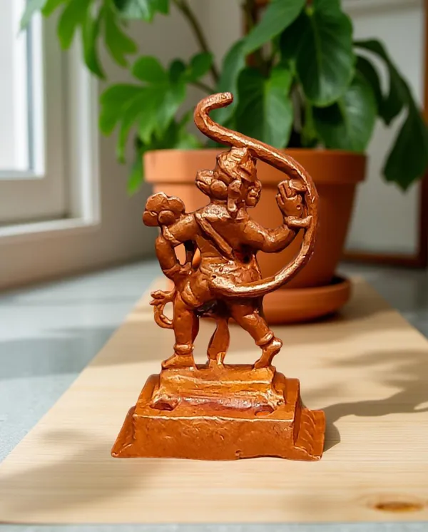 Copper_Idols_India,_2.1_Inches,_Handmade_Little_Hanuman,_36Grams,_Patina_Antique_Finish,_Pack_Of_1_Piece