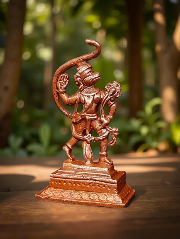 Copper_Idols_India,_2.1_Inches,_Handmade_Little_Hanuman,_36Grams,_Patina_Antique_Finish,_Pack_Of_1_Piece