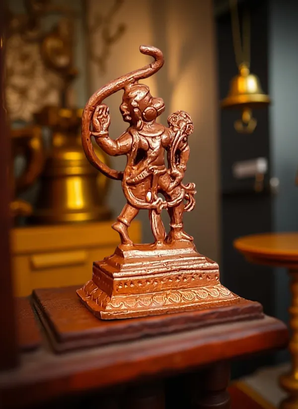 Copper_Idols_India,_2.1_Inches,_Handmade_Little_Hanuman,_36Grams,_Patina_Antique_Finish,_Pack_Of_1_Piece
