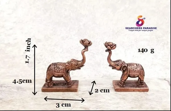 Brownish-Orange_Copper_Idols,_4.5_Cm,_Handmade_Standing_Elephant_Idol_140_Gram,_Patina_Antique_Finish,_Pack_Of_1_Piece