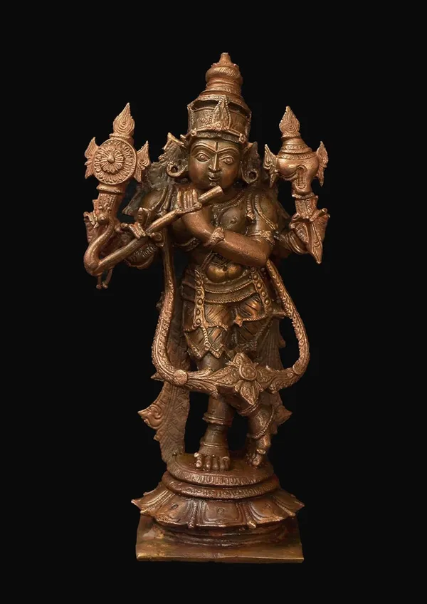 Brownish-Orange_Copper_Idols_Of_God_Standing_Venugopal_Swamy,_5.7_Inches,_700_Gram,_Patina_Antique_Finish,_Pack_Of_1_Piece