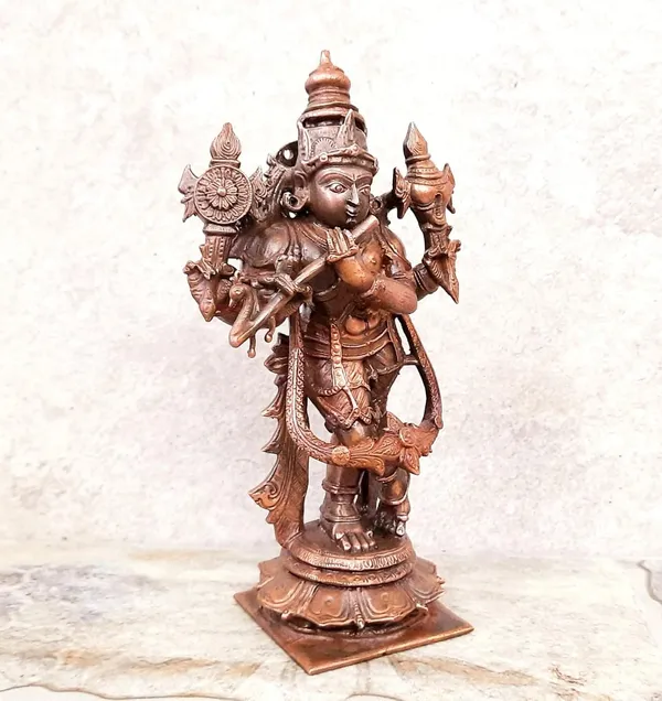 Brownish-Orange_Copper_Idols_Of_God_Standing_Venugopal_Swamy,_5.7_Inches,_700_Gram,_Patina_Antique_Finish,_Pack_Of_1_Piece