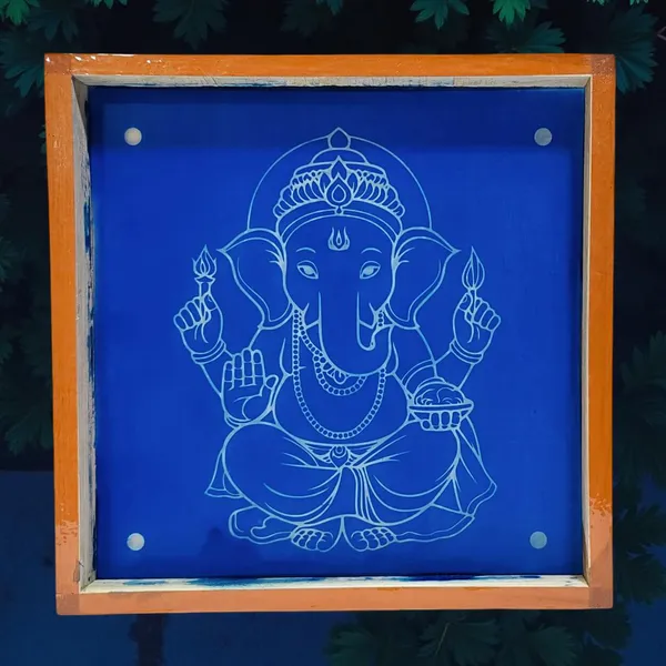 Searchers_Paradise_Ganesha_Rangoli_Stencil_Wooden_10×10_Inches_Pack_of_1_Piece