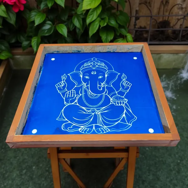 Searchers_Paradise_Ganesha_Rangoli_Stencil_Wooden_10×10_Inches_Pack_of_1_Piece