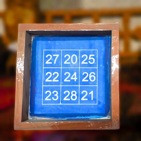 Searchers_Paradise_Kubera_Number_Rangoli_Stencil_Wooden,Pack_of_1_Piece_5_*_5_inches