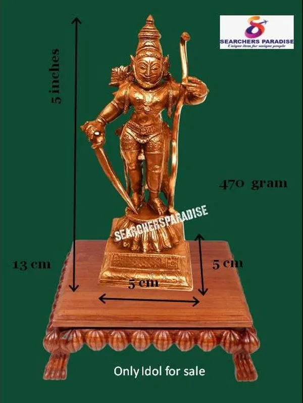Brownish-Orange_Copper_Idols_Of_God_Standing_Sastha,_5.1_Inches,_470G,_Patina_Antique_Finish,_Pack_Of_1_Piece