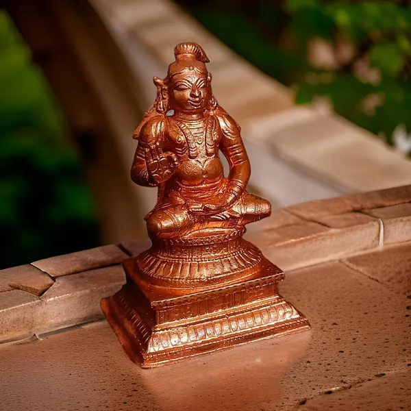 Brown_Copper_Idols,_Handmade,_Nammazhwar_3.5_Inches,_415G_Pack_Of_1_Piece
