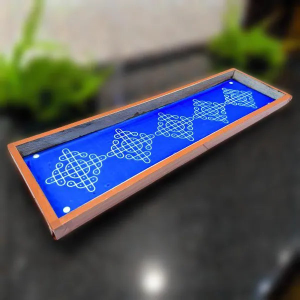 Searchers_Paradise_Kambi_Kolam_Model_4_Border_Rangoli_Wooden_17x5_Inches_Pack_of_1_Piece