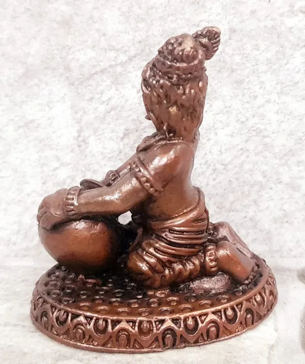 Brownish-Orange_Copper_Idols_India,_1.8_Inches,_Sri_Krishna_Culture_Krishna_Idol_Sitting_And_Stealing_Butter,_85G,_Patina_Antique_Finish,_Pack_Of_1_Piece
