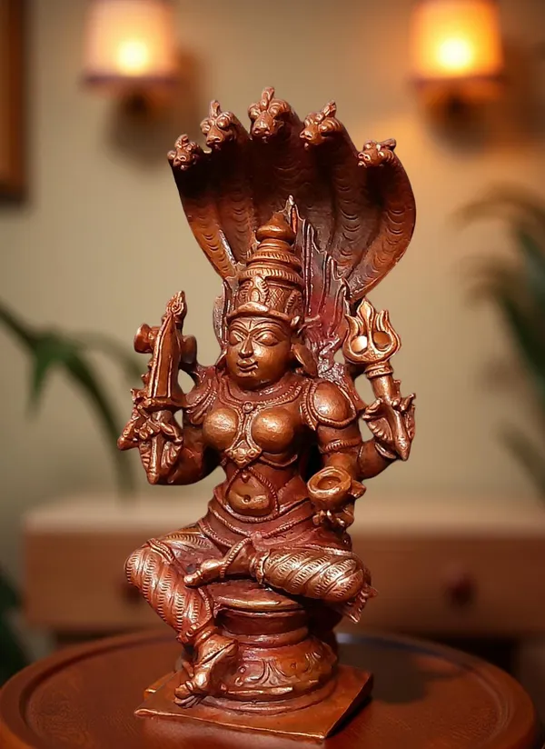Brownish-Orange_Copper_Idols_Of_God_Amman_4.8_Inch,_450G,_Patina_Antique_Finish,_Pack_Of_1_Piece