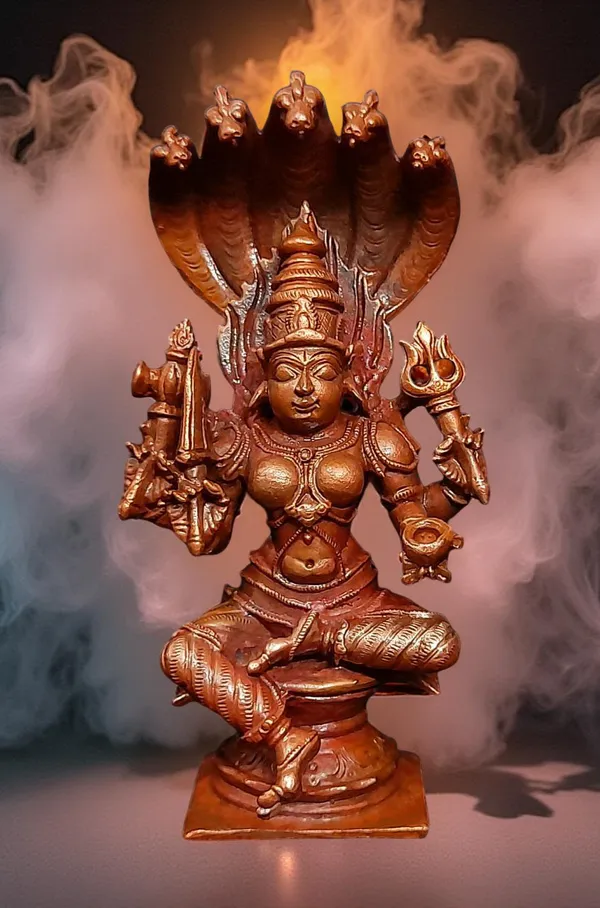 Brownish-Orange_Copper_Idols_Of_God_Amman_4.8_Inch,_450G,_Patina_Antique_Finish,_Pack_Of_1_Piece