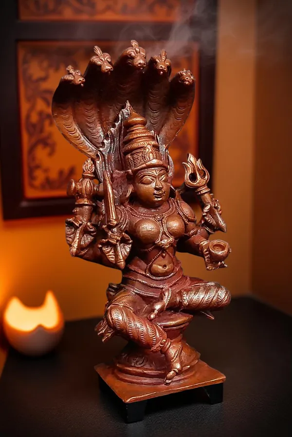 Brownish-Orange_Copper_Idols_Of_God_Amman_4.8_Inch,_450G,_Patina_Antique_Finish,_Pack_Of_1_Piece