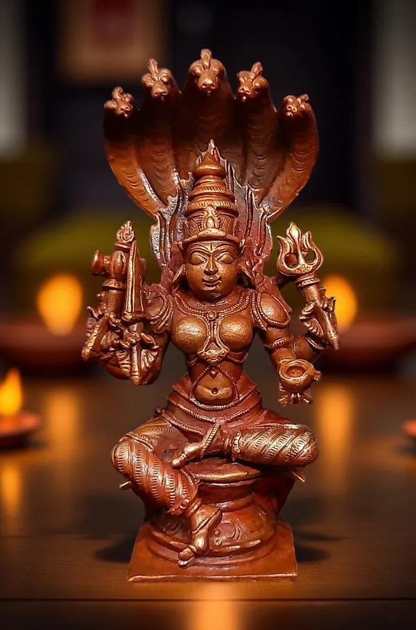 Brownish-Orange_Copper_Idols_Of_God_Amman_4.8_Inch,_450G,_Patina_Antique_Finish,_Pack_Of_1_Piece