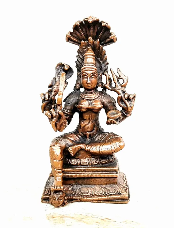 Brownish-Orange_Copper_Idols_India,_2.7_Inches,_Handmade_Mariyamman_Idol_With,_100G,_Patina_Antique_Finish,_Pack_Of_1_Piece