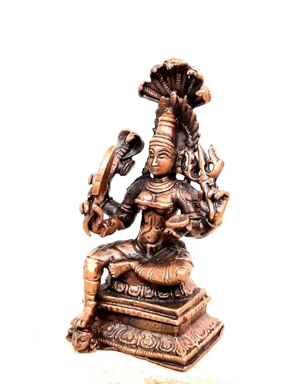 Brownish-Orange_Copper_Idols_India,_2.7_Inches,_Handmade_Mariyamman_Idol_With,_100G,_Patina_Antique_Finish,_Pack_Of_1_Piece