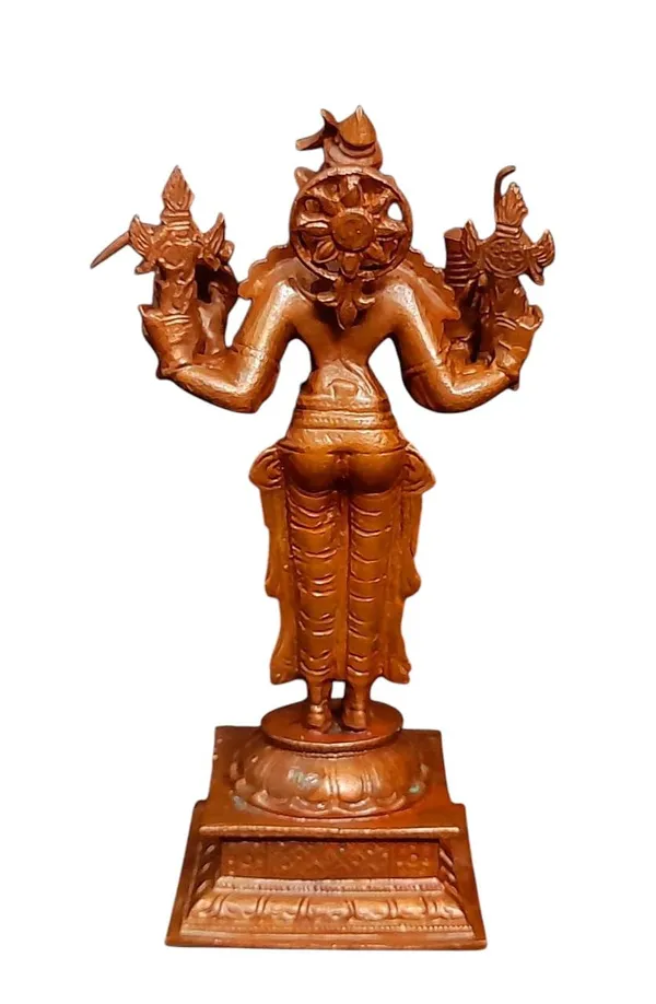 Brownish-Orange_Copper_Idols_India,_4.7_Inches,_Handmade_Goddess_Varahi,_405_Gram,_Patina_Antique_Finish,_Pack_Of_1_Piece
