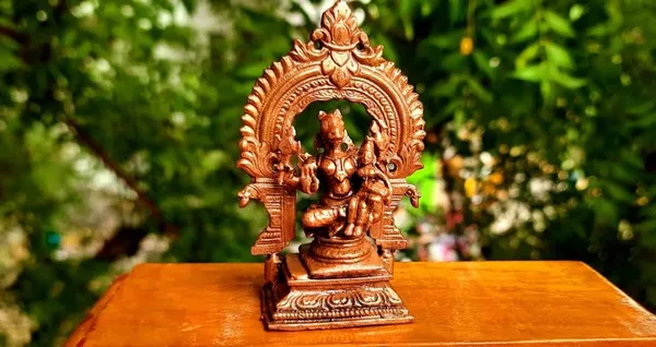 Brownish-Orange_Copper_Idols_Of_God_Lakshmi_Hayagiriva_With_Prabhavalli,_3.3_Inches,_146G,_Patina_Antique_Finish,_Pack_Of_2_Piece