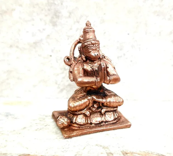 Copper_Idolsby,_6.3_Cm,_Handmade_Hanuman_147G,_Patina_Antique_Finish,_Pack_Of_1_Piece