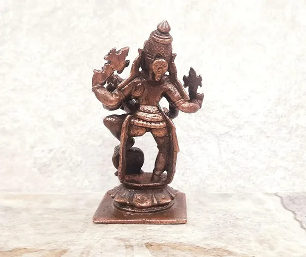 Brownish-Orange_Copper_Idols_India,_3.6_Inches,_Handmade_Lakshmi_Narasimha_243_Gram,_Patina_Antique_Finish,_Pack_Of_1_Piece