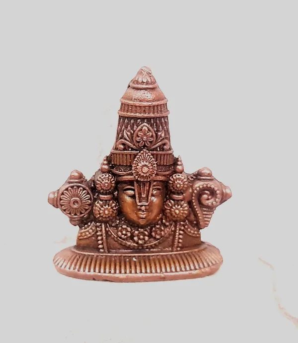Brown_Copper_Idols_Of_God_Perumal,_Height_4.3_Cm,_50_Gram,_Handmade,_Pack_Of_1_Piece
