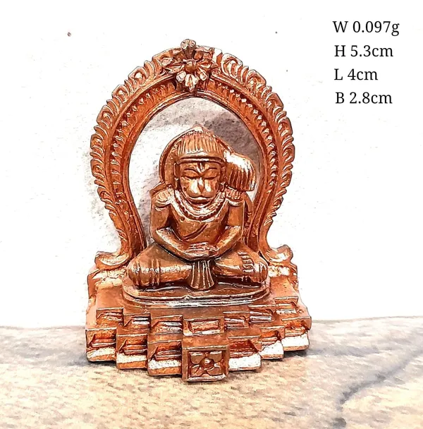 Brown_Copper_Idols_Of_God_Hanuman,_5.3Cm,_97Grams,_Hand_Made_Idol,_Pack_Of_1_Piece