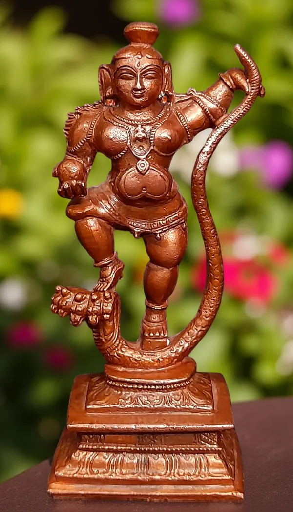 Brown_Copper_Idols_Handmade_Kalinganarthana_Krishn_India,_4.2_Inches,_A_350_Gm,_Pack_Of_1_Piece