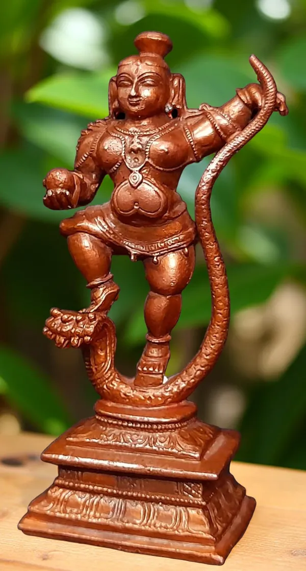 Brown_Copper_Idols_Handmade_Kalinganarthana_Krishn_India,_4.2_Inches,_A_350_Gm,_Pack_Of_1_Piece