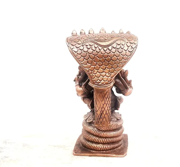 Brownish-Orange_Copper_Idols,_10Cm,_Handmade_Lakshmi_Hygirivar_394_Gram,_Patina_Antique_Finish,_Pack_Of_1_Piece