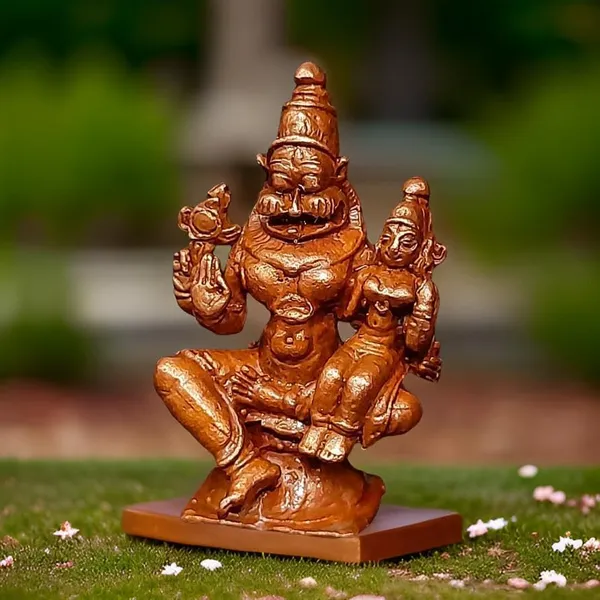Antique_Copper_Copper_Handmade_Lakshmi_Narasimhar_1.5_Inches,_50G,_Pack_Of_1_Piece