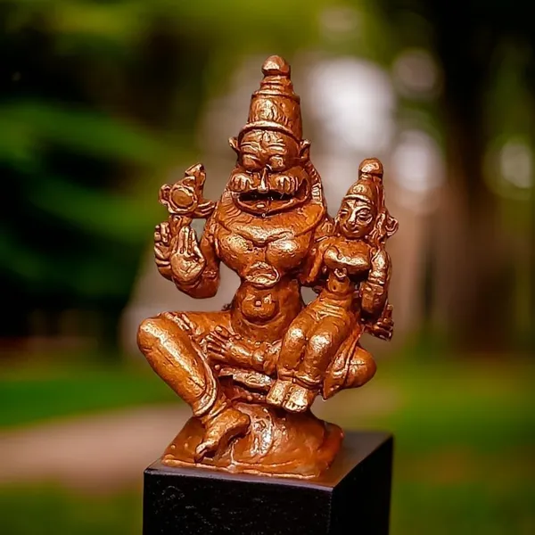 Antique_Copper_Copper_Handmade_Lakshmi_Narasimhar_1.5_Inches,_50G,_Pack_Of_1_Piece